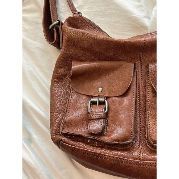 Spikes and Sparrow Genuine Leather Handbag Shoulder Bag Tan Brown Tote - Picture 4 of 16